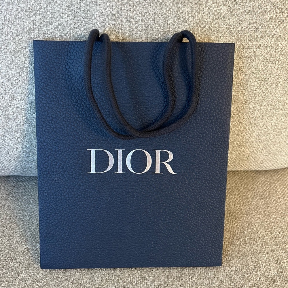 Dior Navy Blue Paper Bag
